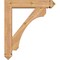 Ekena Millwork Legacy Arts and Crafts Smooth Bracket w/ Offset Brace, Western Red Cedar, 5 1/2"W x 24"D x 28"H BKT0604X24X28LEC03SWR - alternate 3